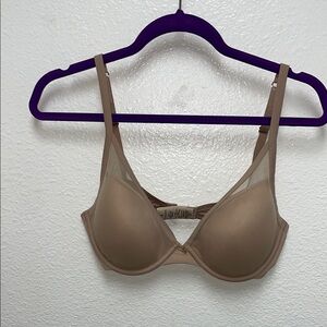 Thirdlove 24/7 Classic Uplift Plunge Bra 34D Taupe Tan Color